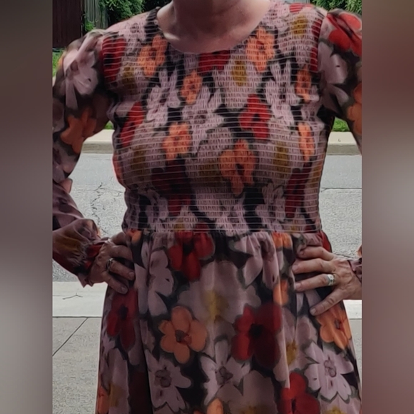 Floral long sleeve dress "Mad about style" - Picture 3 of 14